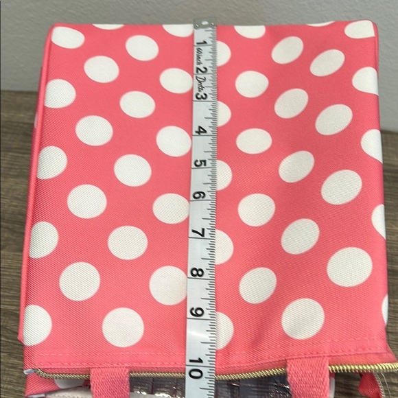 ♠️ Kate Spade Pink and White Polka Dot Insulated Lunch Tote 👛 - Picture 13 of 13